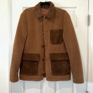 Brown teddy/corduroy Zara jacket men’s small